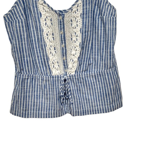 Abercrombie & Fitch Striped Lace Tank Top Size XS - Picture 4 of 15